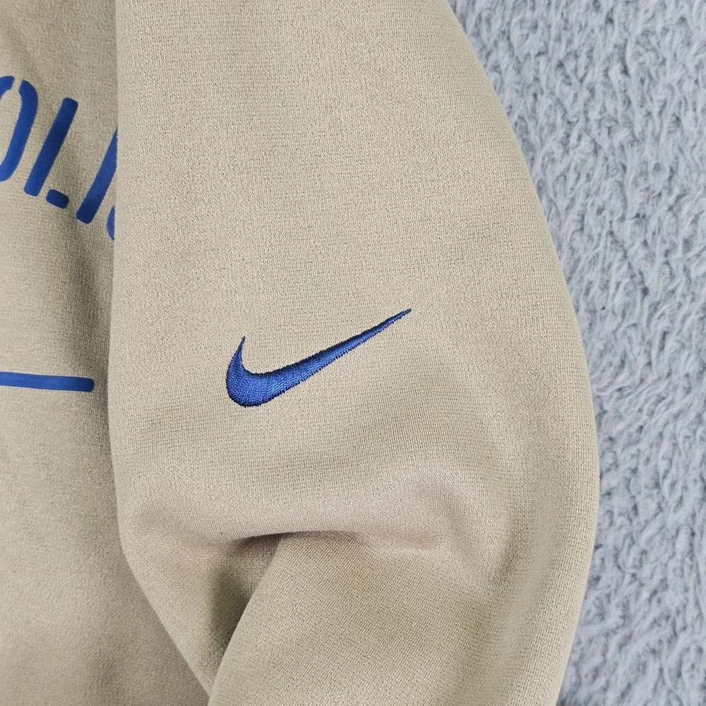 Indianapolis Colts Hoodie Sweatshirt Mens Large Beige NFL Football Nike‎ Dri-FIT